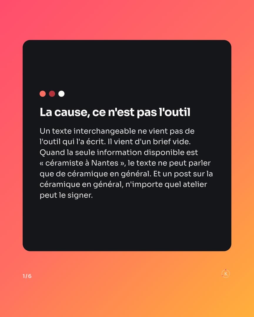 Carrousel « N'importe qui pourrait signer ce post », slide 2