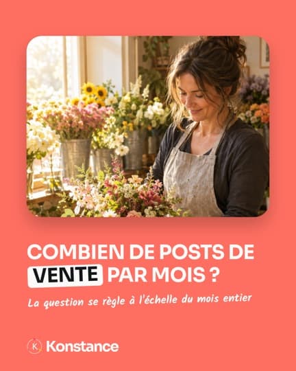 Combien de posts de vente par mois ?